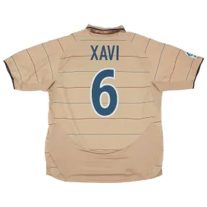 Barcelona XAVI 2003 2005 Retro Away Jersey - Yellow