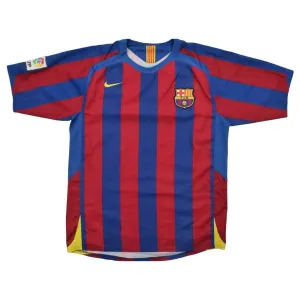 Barcelona 2005/06 Retro Home Jersey - Red/Blue