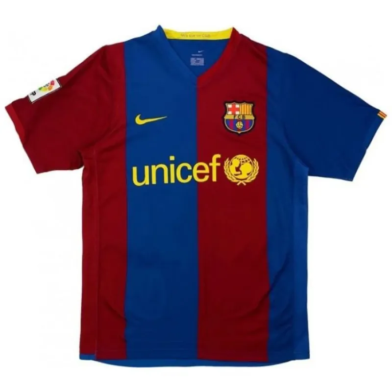 Barcelona XAVI 2006/07 Retro Home Jersey - Red/Blue