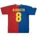 Camiseta Retro de Local A.INIESTA 2008/09 del Barcelona - Rojo/Azul