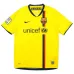 Camiseta Retro de Visitante A.INIESTA 2008/09 del Barcelona - Amarillo