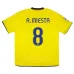 Camiseta Retro de Visitante A.INIESTA 2008/09 del Barcelona - Amarillo