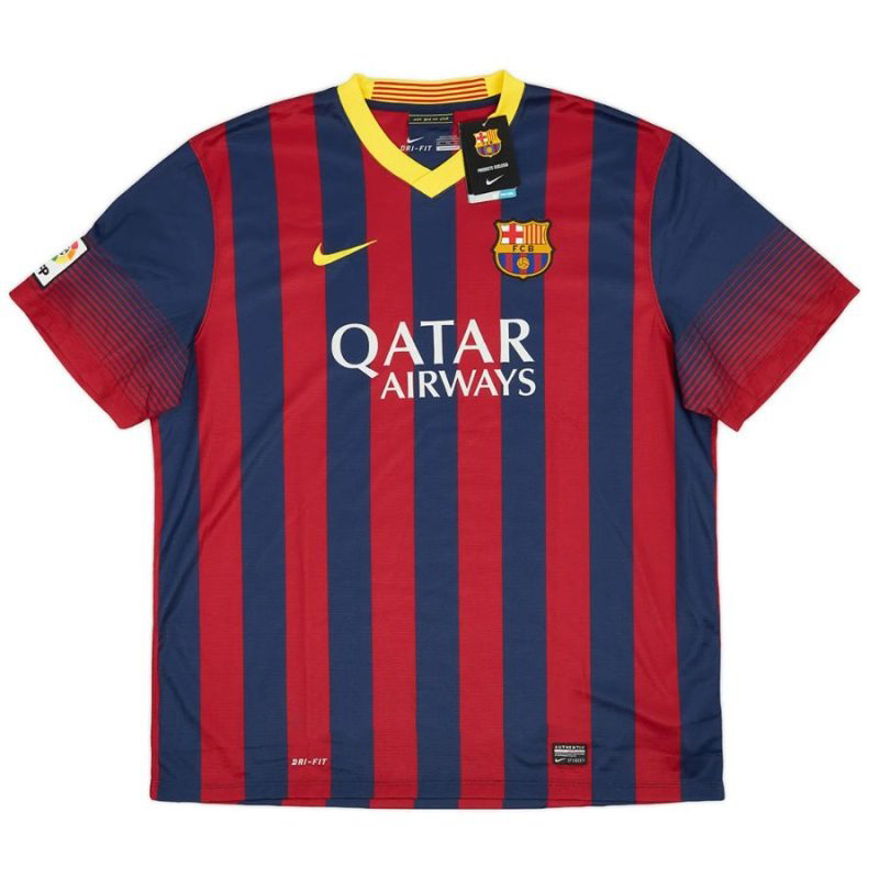 Barcelona MESSI 2013/14 Retro Home Jersey - Red/Blue