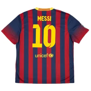 Barcelona MESSI 2013/14 Retro Home Jersey - Red/Blue