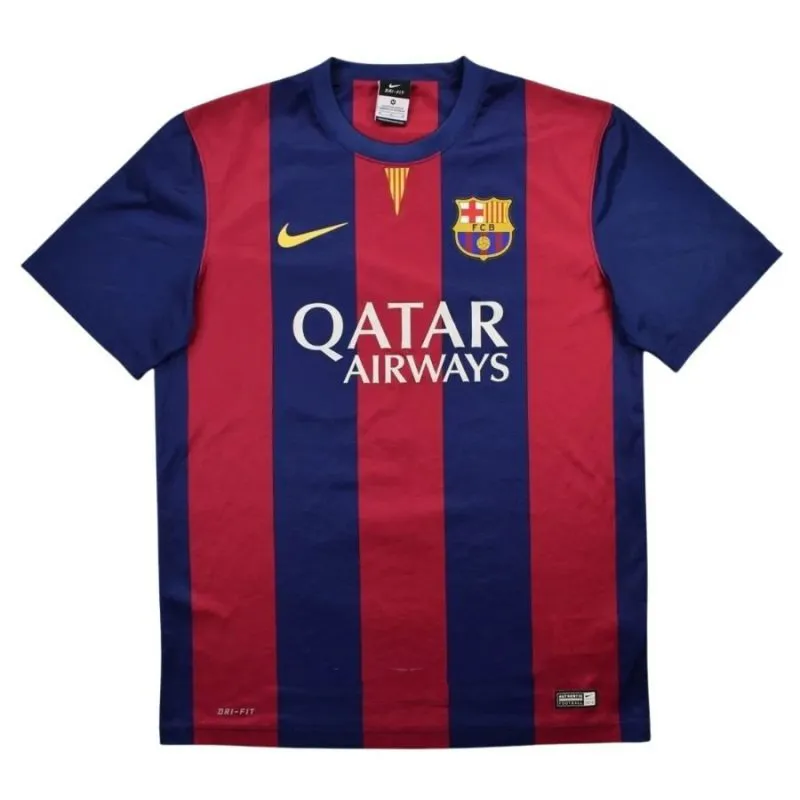 Maillot Domicile Rétro NEYMAR 2014/15 de Barcelone - Rouge/Bleu