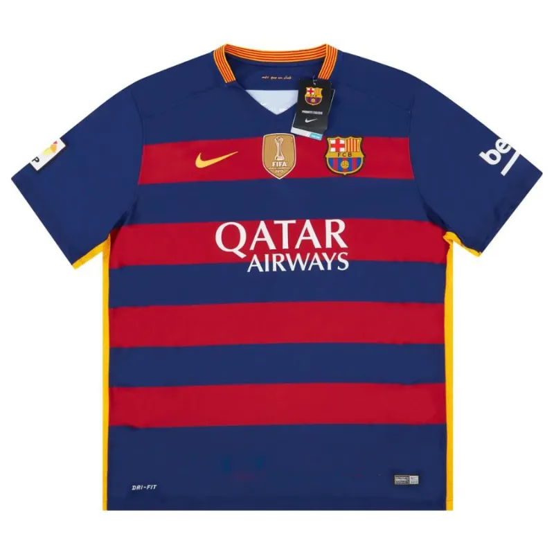 Barcelona 2015/16 Retro Home Jersey - Red/Blue