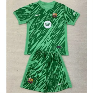 FC Barcelona Kids' Goalkeeper Jersey and Shorts 2024/25 - Green