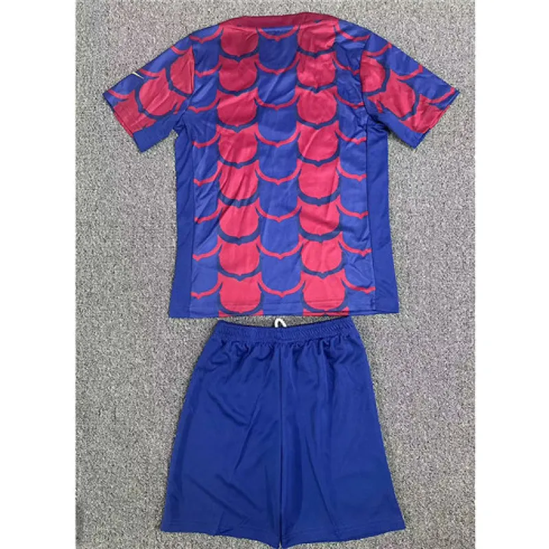 FC Barcelona Kids' Training Jersey + Shorts 2024/25 - Red/Blue