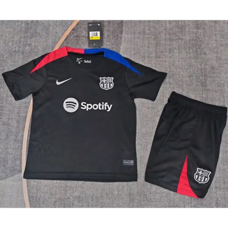 FC Barcelona Kids' Training Jersey + Shorts 2024/25 - Black