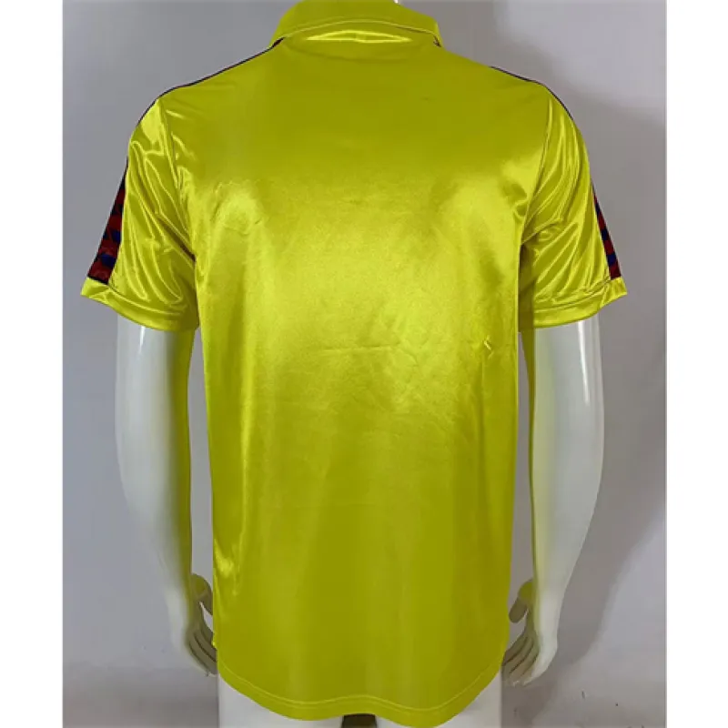 Camisa retro del FC Barcelona 1982 - 84 campo fuera - Amarillo