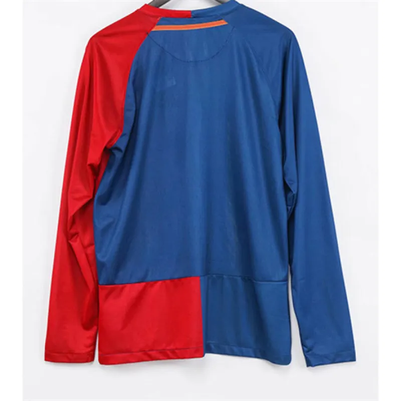 FC Barcelona Retro Long-Sleeved Jersey 2008/09 Home - Red/Blue