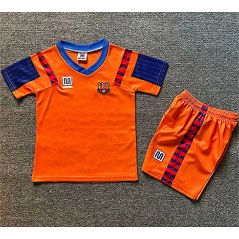 FC Barcelona Kids' Retro Jersey 1991/92 Away - Orange