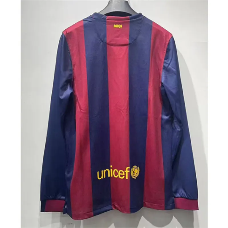 FC Barcelona Retro Long-Sleeved Jersey 2014/15  Home - Red/Blue
