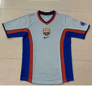 FC Barcelona Retro Jersey 2000 Away - Grey