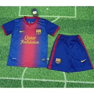 Camisa retro infantil del FC Barcelona 2012/13 campo de casa - Rojo/Azul