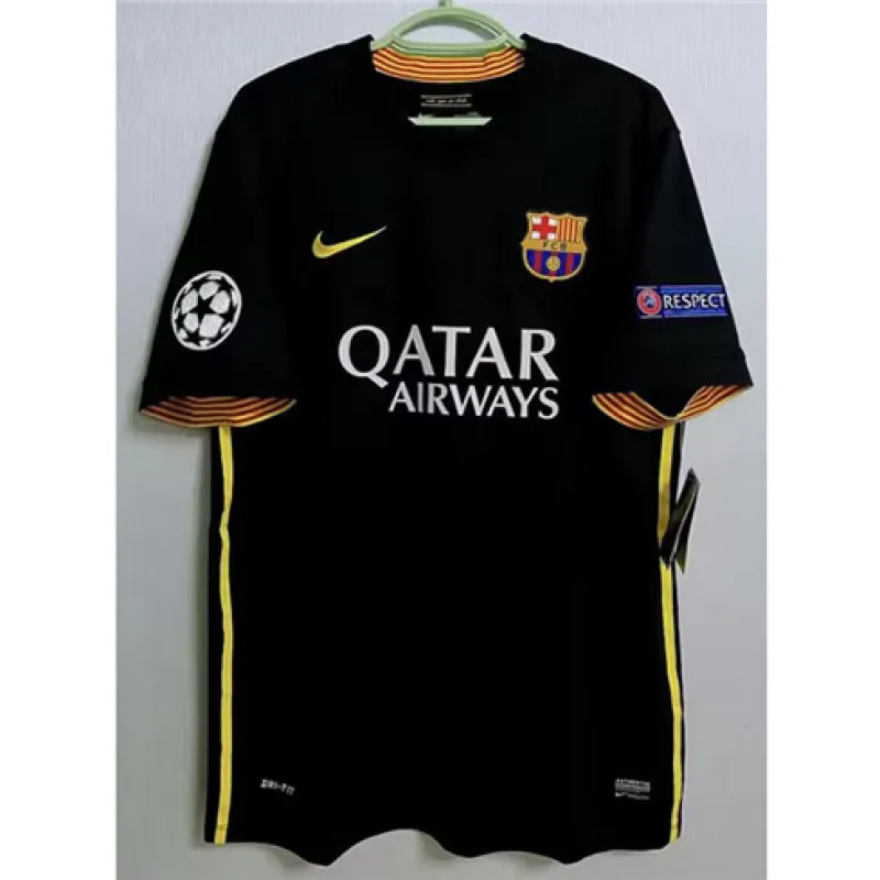 No. 10 Lionel Messi FC Barcelona Retro Third Jersey 2013/14 - Black