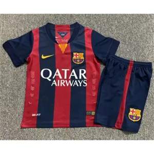 Camisa retro infantil del FC Barcelona 2014/15 campo de casa - Rojo/Azul