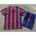 Camisa retro infantil del FC Barcelona 2014/15 campo de casa - Rojo/Azul