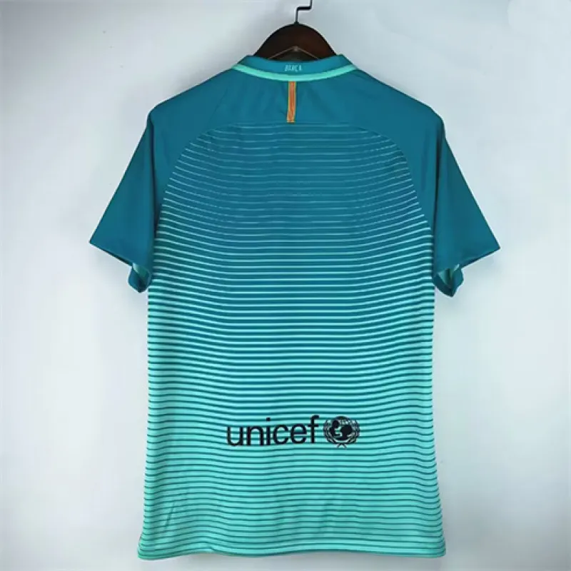 FC Barcelona Retro Third Jersey 2016/17 - Cyan