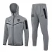 FC Barcelona Hooded Sports Jacket 2024/25 - Grey