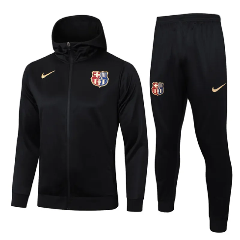FC Barcelona Hooded Sports Jacket 2024/25 - Black