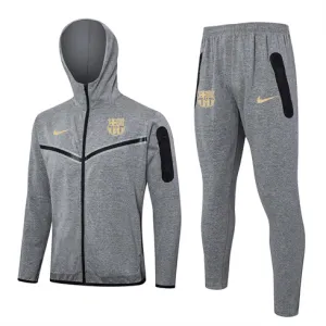 FC Barcelona Hooded Sports Jacket 2024/25 - Grey