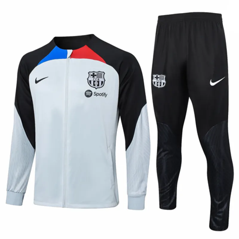 FC Barcelona Children's Sports Jacket 2024/25 - Light Grey