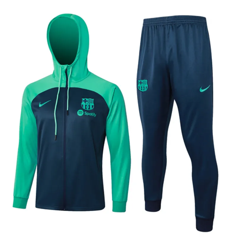 FC Barcelona Children's Hooded Sportswear 2024/25 - Blue