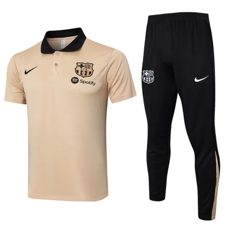 FC Barcelona Training Polo Shirt + Trousers 2024/25 - Yellow