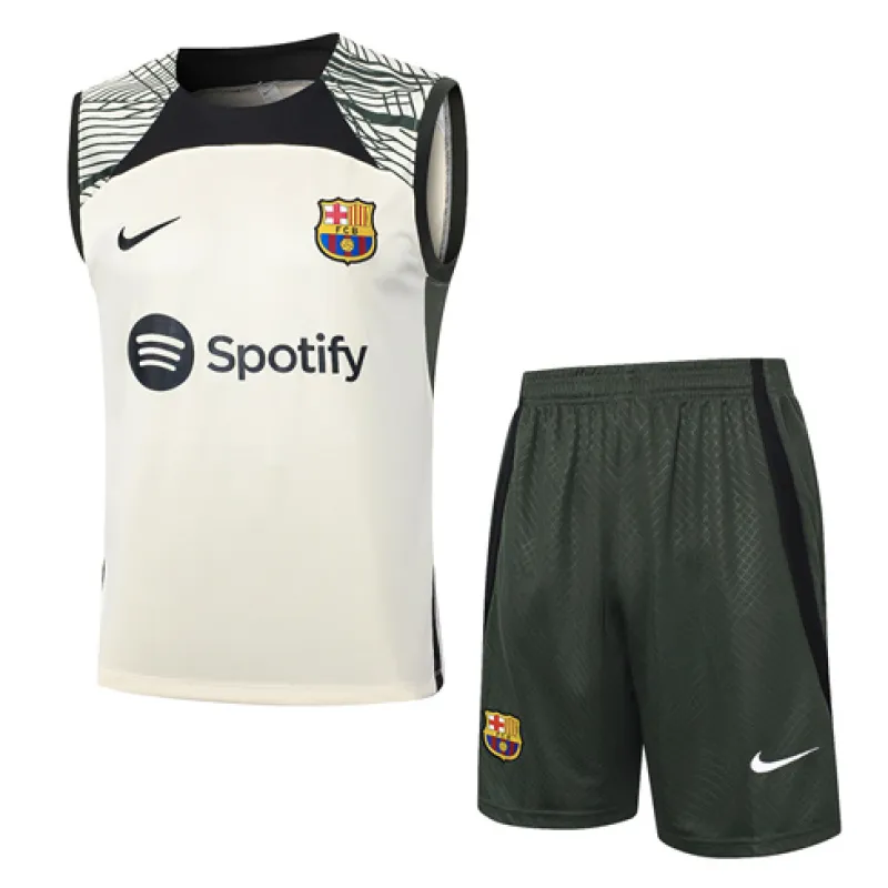 Ensemble de short et gilet du FC Barcelona 2024/25 - Abricot