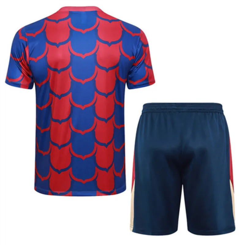 FC Barcelona Trainingsjersey + Shorts 2024/25 - Rot/Blau