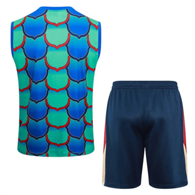 Set di shorts e gilet del FC Barcelona 2024/25 - Verde