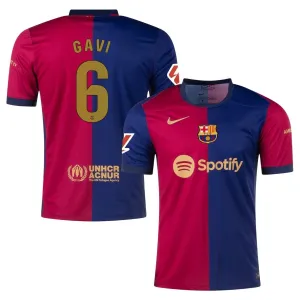 Gavi FC Barcelona 2024-25 Home Jersey - Blue/Red