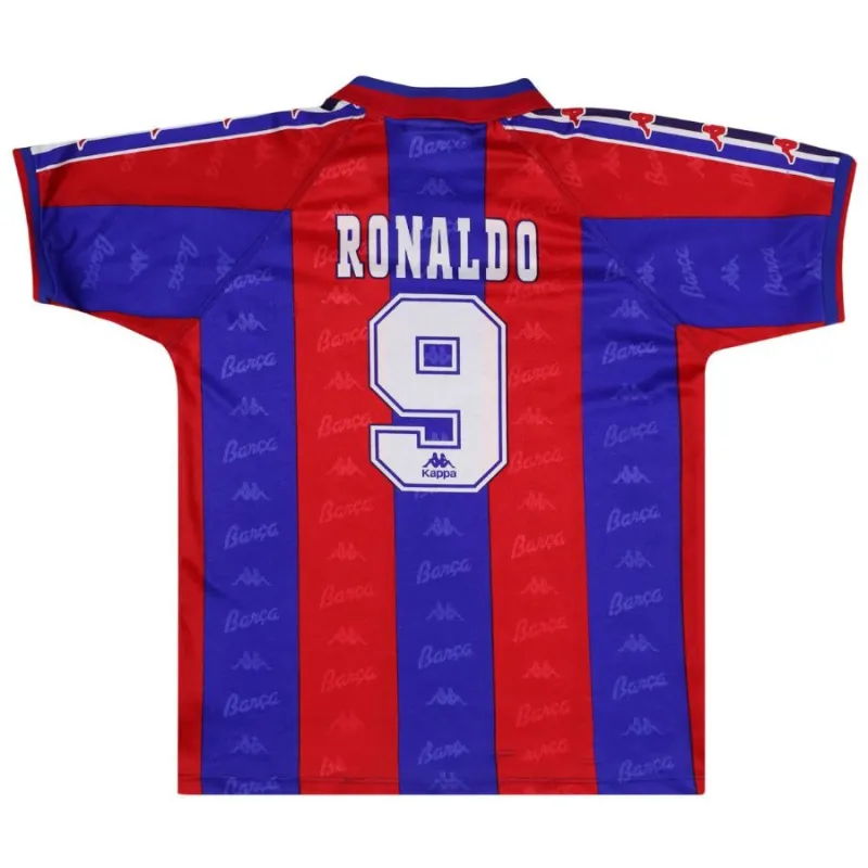 Ronaldo Barcelona Retro Jersey 1996/97 Home - Red/Blue