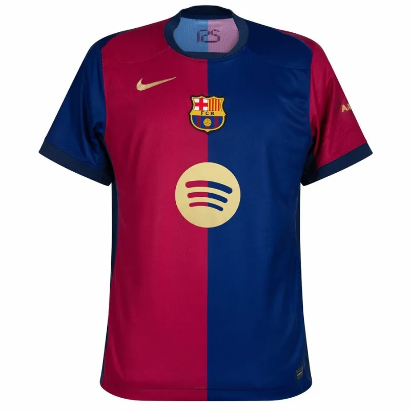 FC Barcelona Home Jersey 2024/25 with New Sponsor - Red/Blue