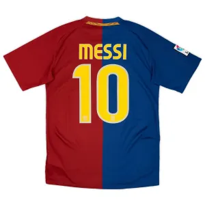 Messi Barcelona Retro Jersey 2008/09 Home - Red/Blue