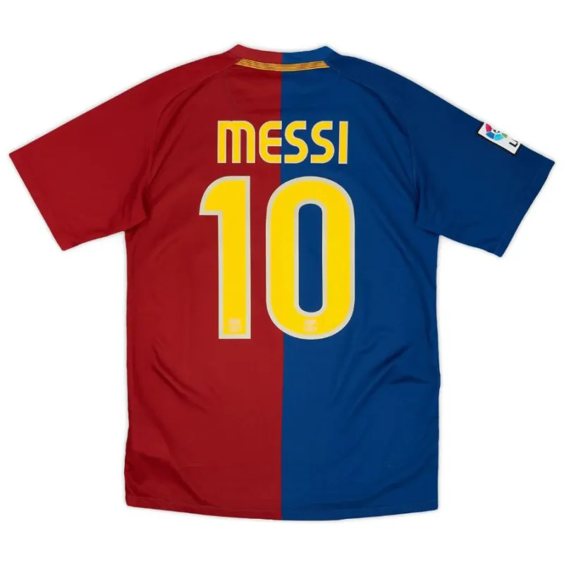 Messi Barcelona Retro Jersey 2008/09 Home - Red/Blue