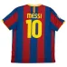 Maillot rétro de Messi pour le Barcelona, domicile 2010/11 - Rouge/Bleu