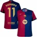 Maillot enfant RAPHINHA du FC Barcelona 2024/25 domicile avec le nouveau sponsor - Rouge/Bleu