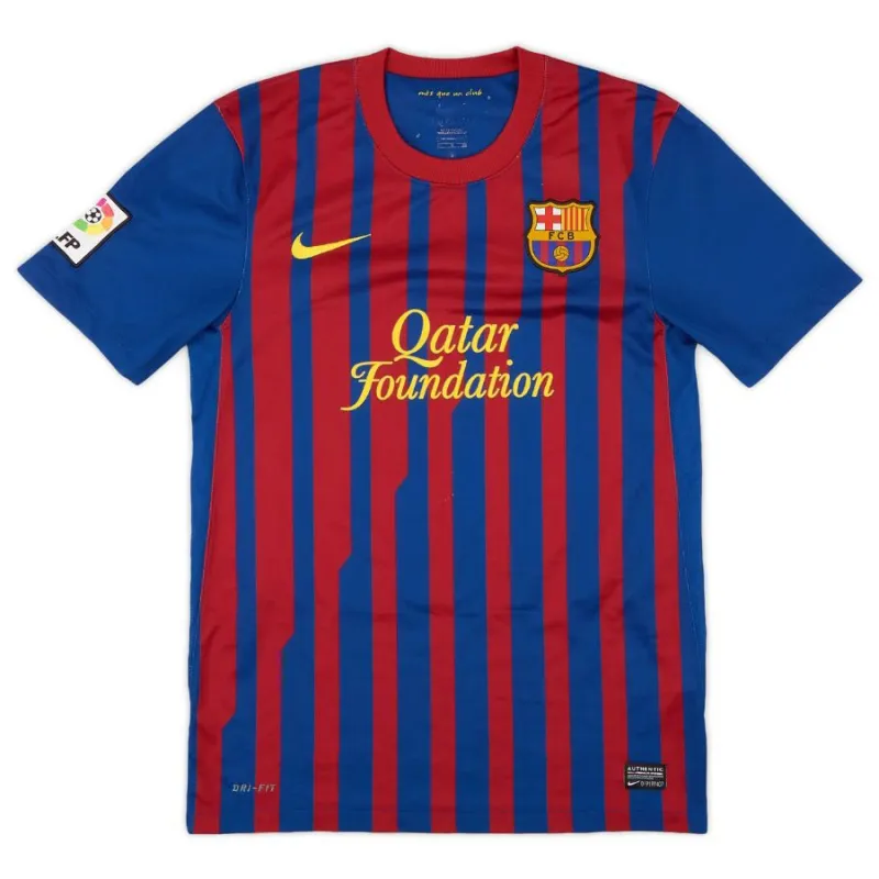 Messi Barcelona Retro Jersey 2011/12 Home - Red/Blue
