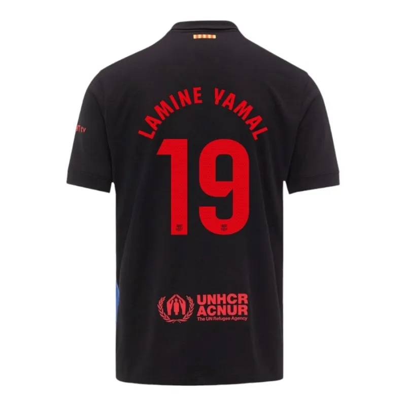 FC Barcelona LAMING YAMAL Kids' Away Jersey 2024/25 - Black
