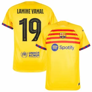 Camiseta cuarta del FC Barcelona LAMING YAMAL 2024/25 - Amarillo