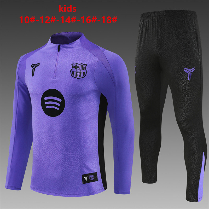 Barcelona 2025/26 Kids Sports Set purple
