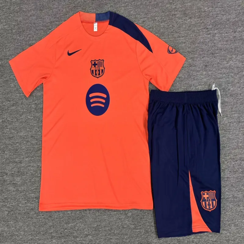 Barcelona 2025/26 Conjunto de Entrenamiento Infantil naranja