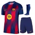 Barcelona 2025/26 Kids' Home Jersey Set - Red/Blue
