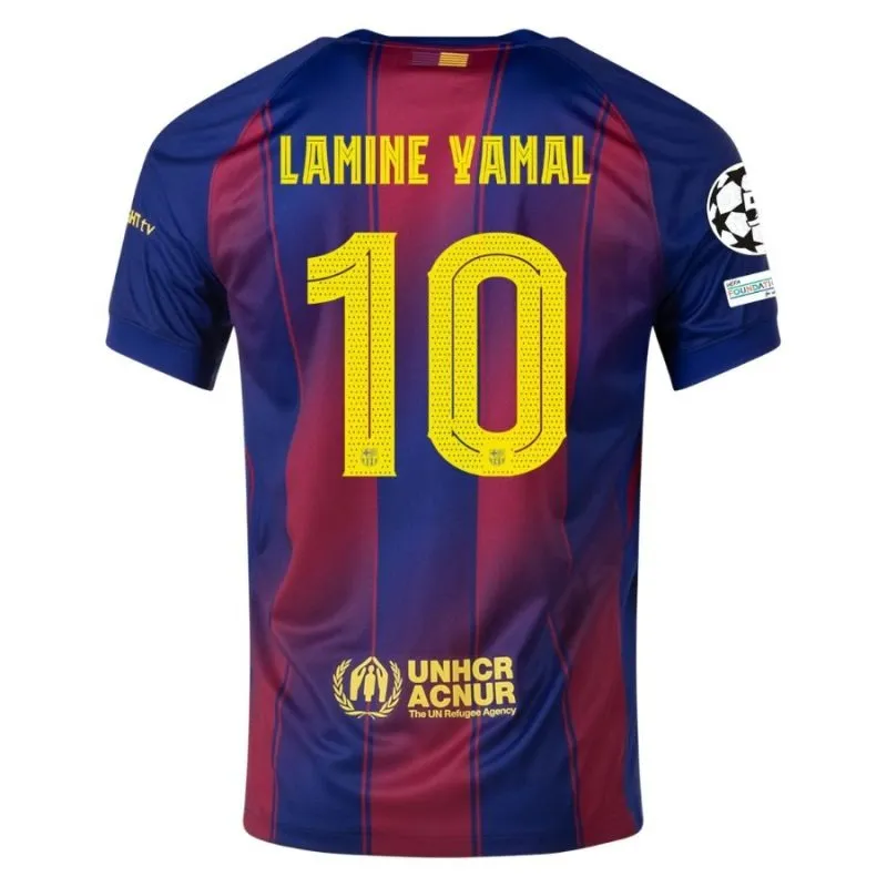 FC Barcelona YAMAL 2025/26 Heim-UCL-Kinder-Trikot - Rot/Blau