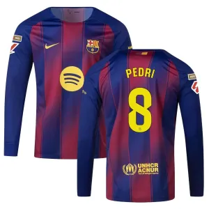 Maglia Barcellona Casa Maniche Lunghe 2025/26 PEDRI