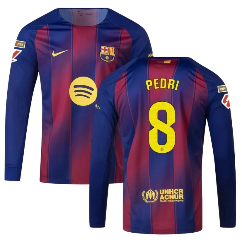Camiseta Barcelona Local Manga Larga 2025/26 PEDRI