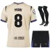 Barcelona PEDRI UCL 2025/26 Camiseta Conjunto Niño Visitante - Beige