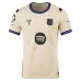 Barcelona LEWANDOWSKI UCL 2025/26 Kids Away Kit Jersey - Beige